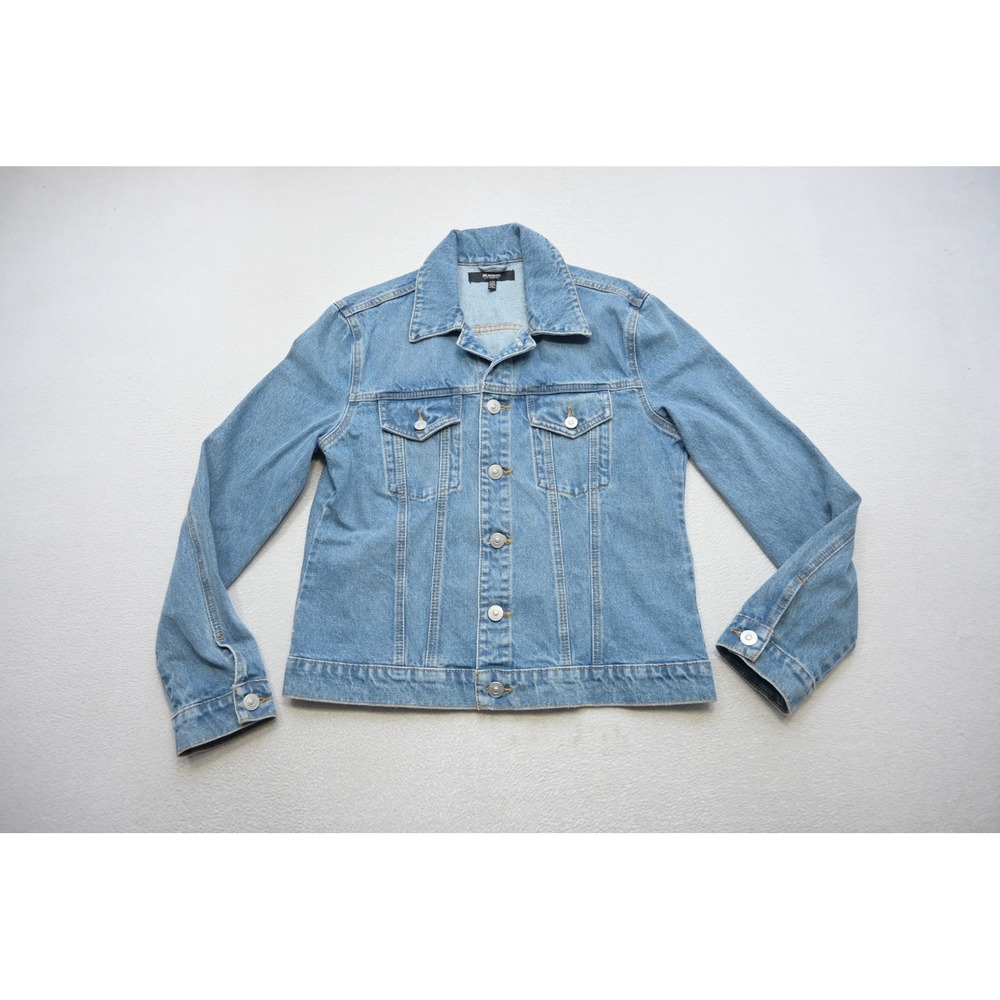 Hudson Denim Jean Jacket Girls L/XL Blue Excellent Metal Button‎ Up